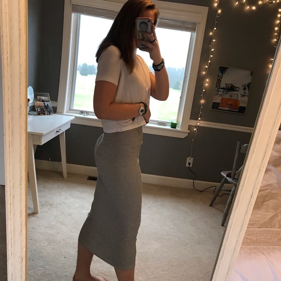 Garage striped midi skirt! - Picture 3 of 4